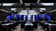 AV design featuring LED tiles for skylight effect